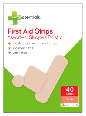 Medissentials Assorted First Aid Strips 40 pack