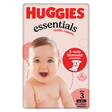Huggies Nappies Essentials Crawler 52 pack