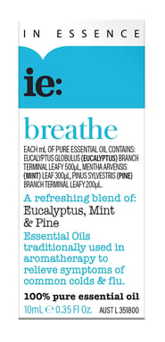 In Essence Breathe Pure Essential Oil Blend 10ml