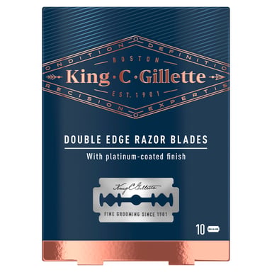 Gillette King C Gillette Double Edge Blades 10 pack