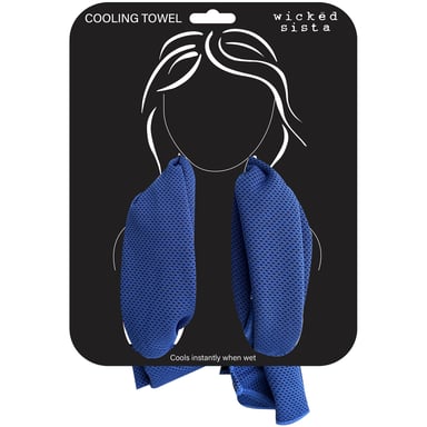 Wicked Sista Cooling Towel Blue 1 each