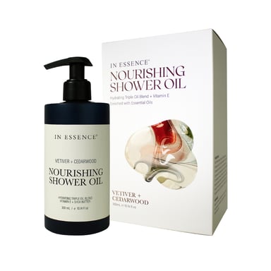 In Essence Nourishing Shower Oil Vetiver + Cedarwood 300ml