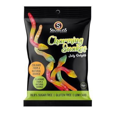 Sugarless Charming Snake Jellies 70g
