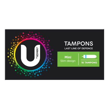 U by Kotex Tampons Mini 16 pack