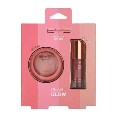 BYS Pearl Glow Baked & Liquid Blush Set Charlotte 2 piece