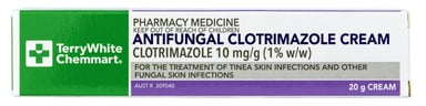 TerryWhite Chemmart Antifungal Clotrimazole Cream 20g