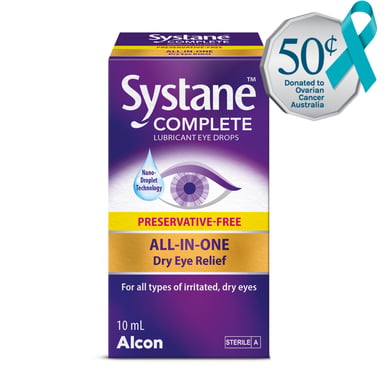 Systane Complete Preservative-Free Lubricant Eye Drops 10ml