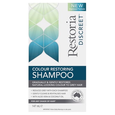 Restoria Discreet Shampoo Dark Brown Black 147ml
