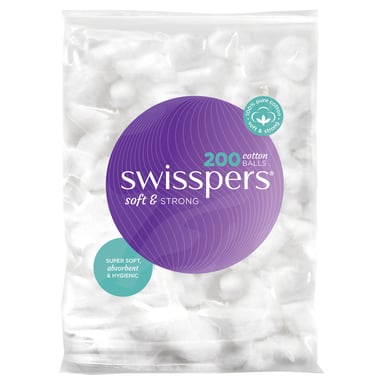 Swisspers Cotton Balls 200 pack