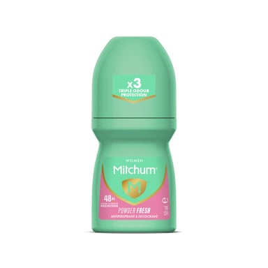 Mitchum Anti Perspirant Roll On Deodorant Powder Fresh 50ml