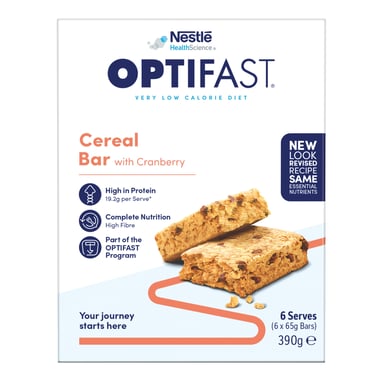Optifast VLCD Bar Cereal 65g - 6 pack