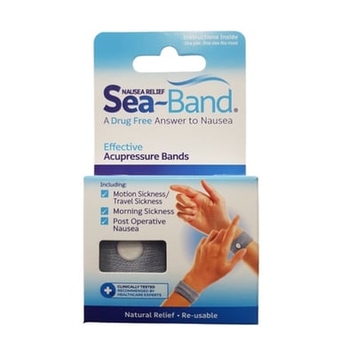 Sea Band Acupressure Wristband For Nausea Relief Adult 1 pair