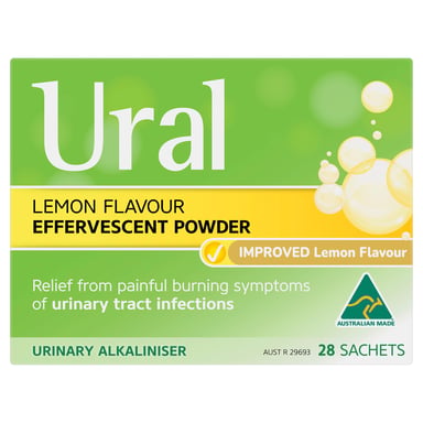 Ural Effervescent Powder Sugar Free 28 sachets