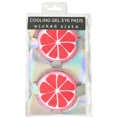 Wicked Sista Cooling Gel Eye Pads Pink Grapefruit 2 piece