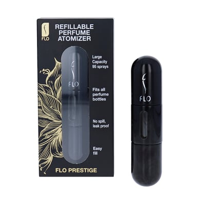 Flo Refillable Perfume Atomizer Black 6ml