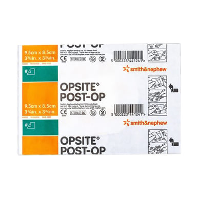 Opsite Post-Op Waterproof Barrier Dressing 9.5cm X 8.5cm - 1 each