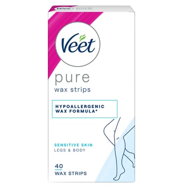 Veet Pure Leg Wax Strips 40 pack