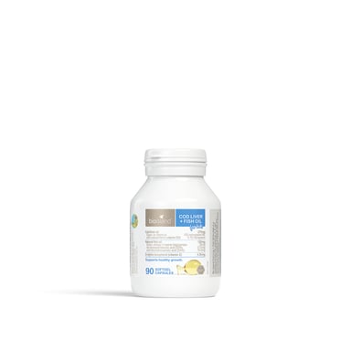 Bio Island Cod Liver + Fish Oil For Kids 90 soft gel capsules