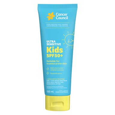 Cancer Council Ultra Sensitive Kids SPF50+ 150ml