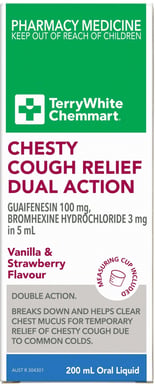 TerryWhite Chemmart Chesty Cough Relief Dual Action 200ml