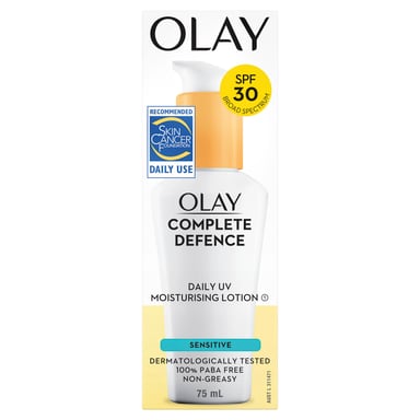 Olay Complete Defense Moisturising Lotion Sensitive SPF 30 - 75ml