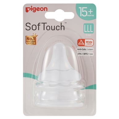 Pigeon Softouch 3 Nipple Blister LLL 2 pack