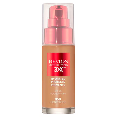 Revlon Age Defying Triple Lift Foundation Honey Beige 050 - 30ml