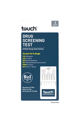 TouchBio 6 Multi-Drug Test (Urine) 3 pack