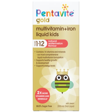 Pentavite Gold Multivitamin + Iron Liquid 200ml