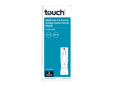 TouchBio 2in1 Flu A/B and COVID-19 Rapid Antigen Self-Testing Kit 2 pack