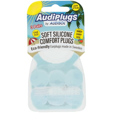 Audiplugs Soft Silicone Comfort Plugs 3 pairs