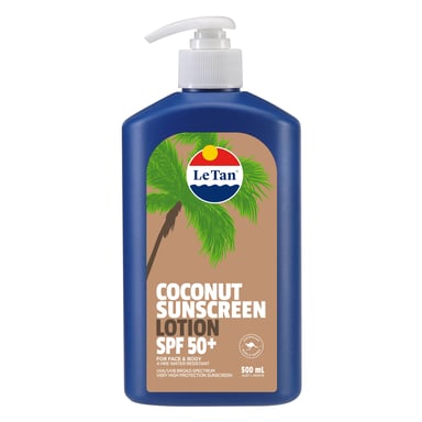 Le Tan Coconut Lotion 4 Hours Water Resistant SPF50+ - 500ml