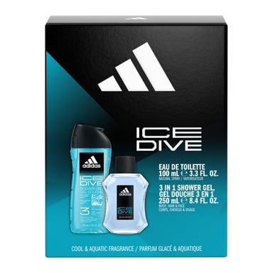 Adidas Ice Dive EDT 100ml Gift Set 2 piece