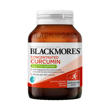 Blackmores Concentrated Curcumin + Active Support 120 tablets