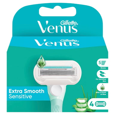 Gillette Venus Extra Smooth Sensitive Blade Refill 4 pack