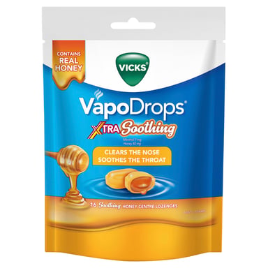 Vicks Vapodrops Xtra Soothing 16 lozenges