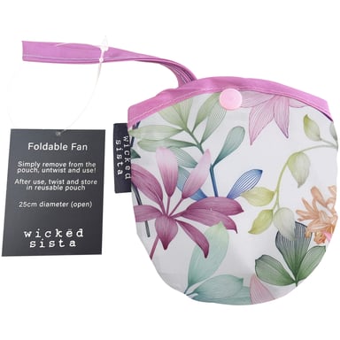 Wicked Sista Foldable Fan Sophia 1 each
