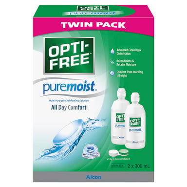Opti-Free Pure Moist Twin 300ml - 2 pack