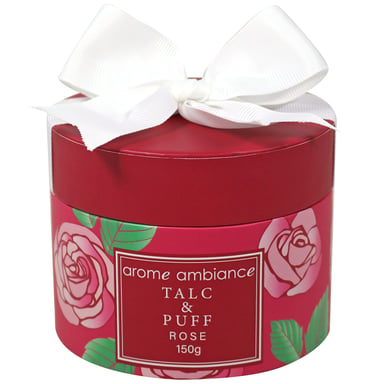Arome Ambiance Floral Garden Talc & Puff Rose