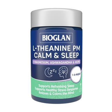Bioglan L-Theanine PM Calm & Sleep 50 capsules