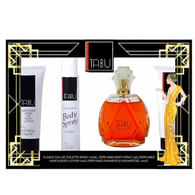 Tabu EDT 100ml Gift Set 4 piece
