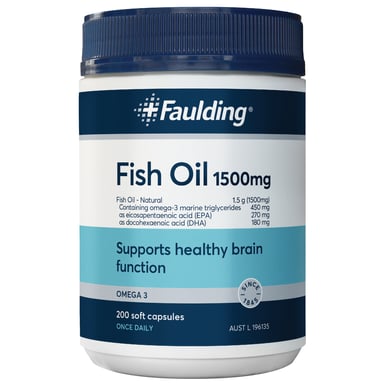 Faulding Fish Oil 1500mg - 200 soft capsules