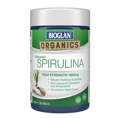 Bioglan Spirulina 1000mg - 200 tablets