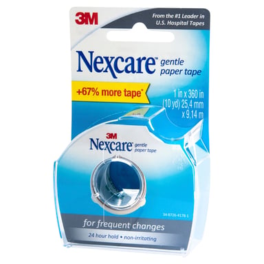 Nexcare Gentle Paper Tape Dispenser 25mm X 9.1M - 1 roll