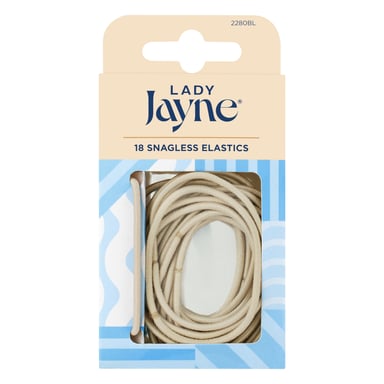 Lady Jayne Snagless Elastics Blonde 18 pack