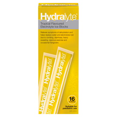 Hydralyte Ice Block Tropical 16 pack