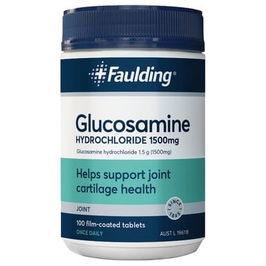 Faulding Glucosamine Hydrochloride 1500mg -  100 tablets