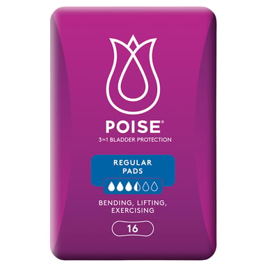 Poise Pads Regular 16 pack