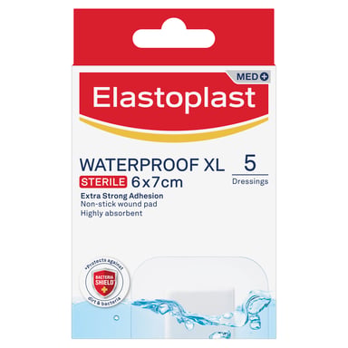Elastoplast Aqua Protect XL Waterproof Dressing 6 X 7cm - 5 strips
