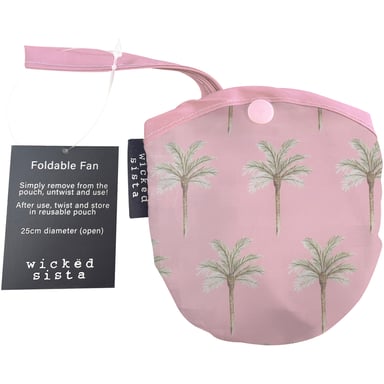 Wicked Sista Foldable Fan Island Palm 1 each